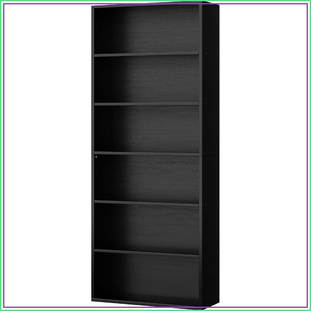 Display Stand Wood - 6-laags open boekenkast, 70,6 inch hoge