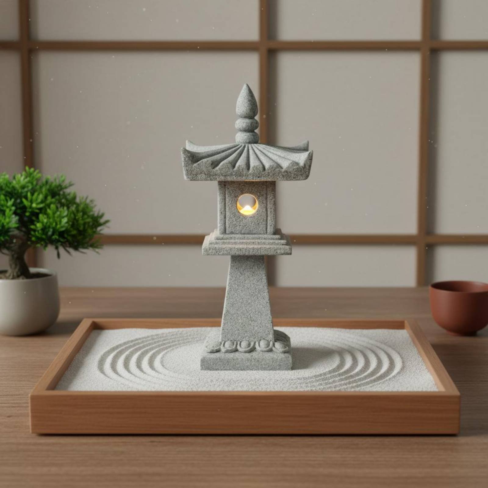Bonsai Gardening - Miniatuur stenen lantaarn antieke afwerking bonsai