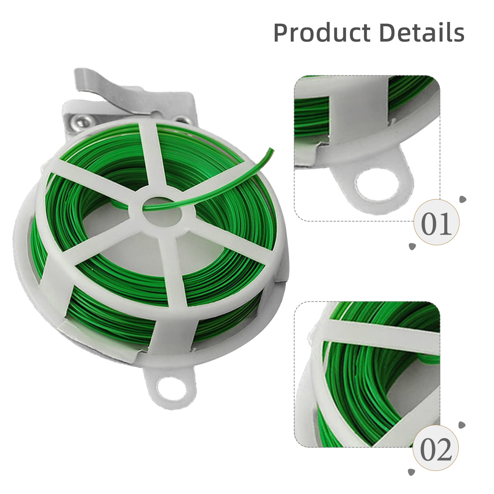 Bonsai Gardening - 1 stuks tuinplantenband met groene coating,