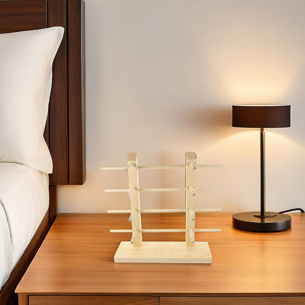 Display Stand Wood - 2 stuks houten zonnebrillen-displayrek, brillenstandaard met