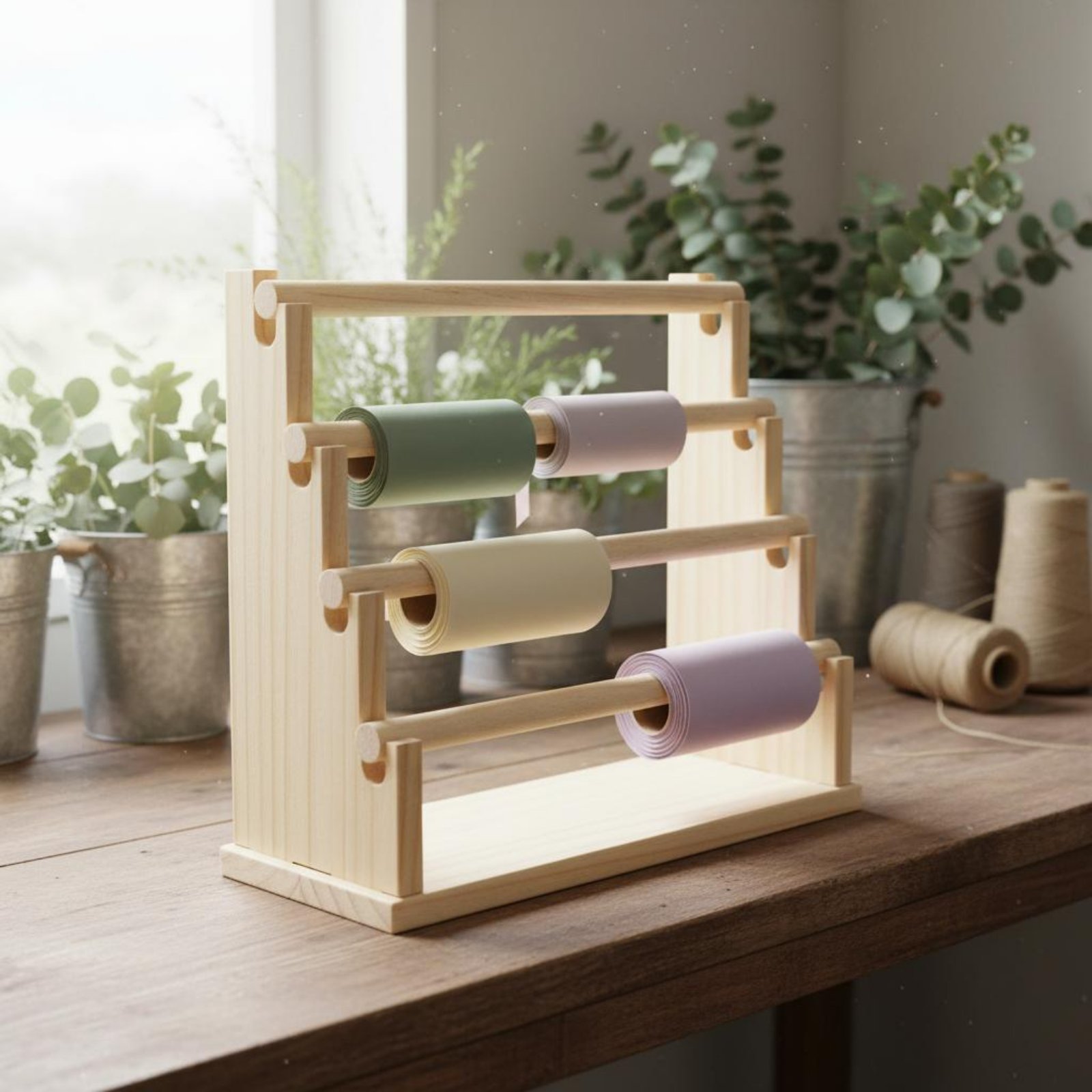 Display Stand Wood - Desktop Sieradenrek Natuurlijk hout Houten gelaagde