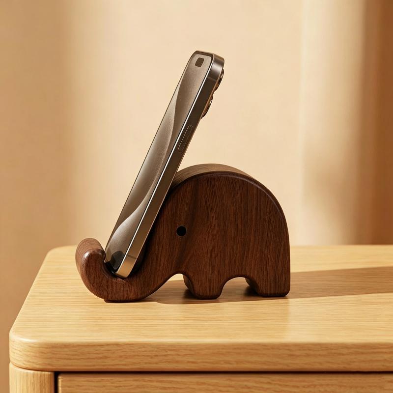 Display Stand Wood - Eenvoudige creatieve telefoonstandaard van massief hout,