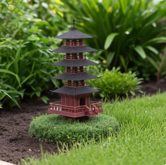 Bonsai Garden Ornaments - Tuin Aquarium Bonsai Decor Mini Pagode