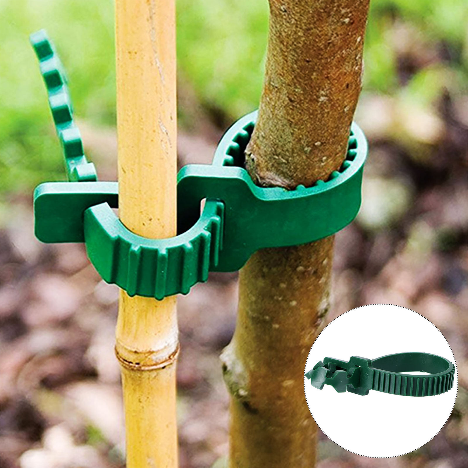 Bonsai Gardening - 20 stuks wijnstokbevestigingsgesp tuinplantensteunclip PVC herbruikbare
