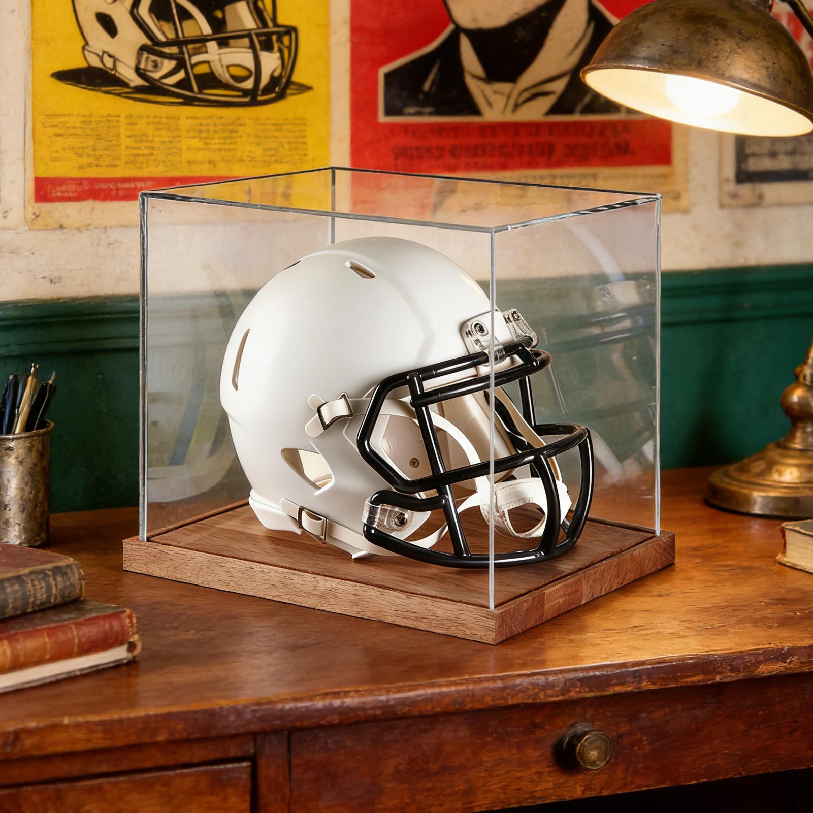 Voetbalhelm displaykast doorzi - Display Stand Wood recensie en prijs