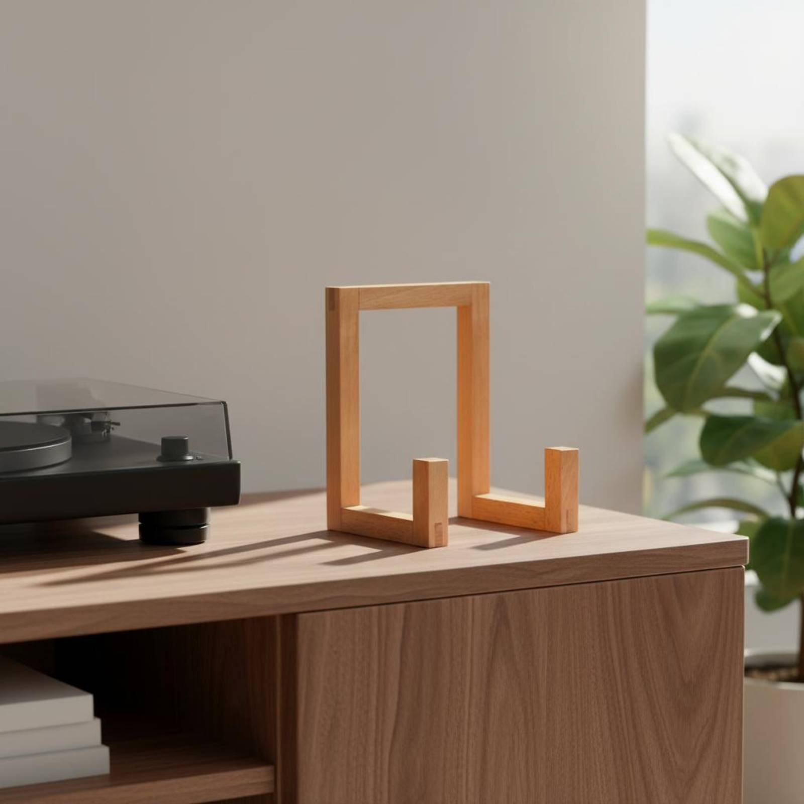 Vinyl vinylstandaard Houten vi - Display Stand Wood recensie en prijs