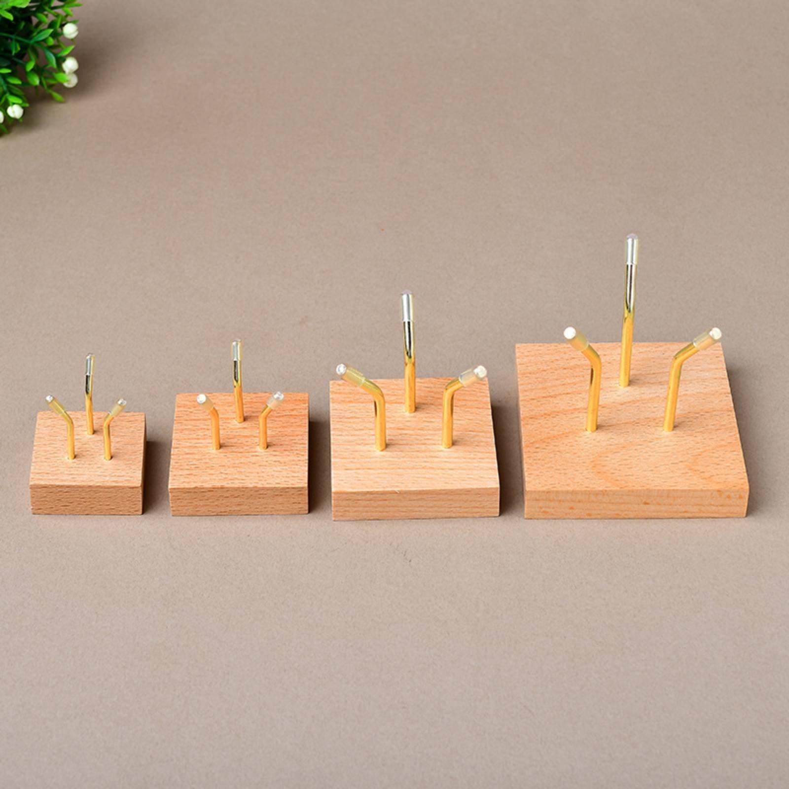 Massief houten kristallen basi - Display Stand Wood recensie en prijs