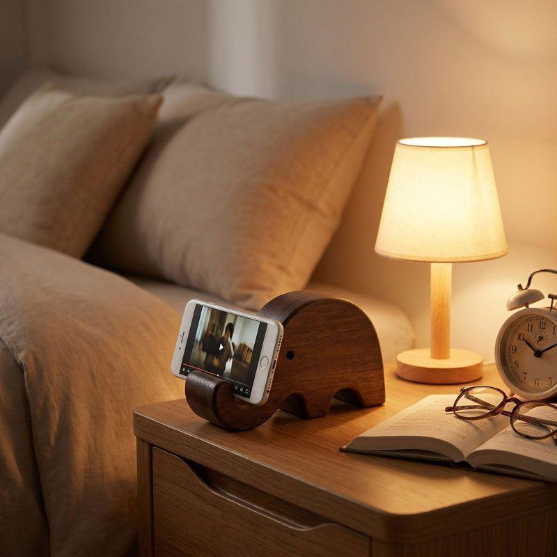 Eenvoudige creatieve telefoons - Display Stand Wood recensie en prijs