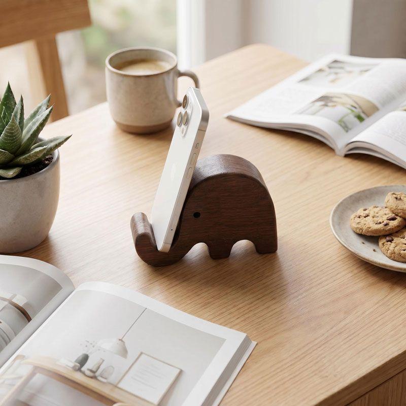 Eenvoudige creatieve telefoons - Display Stand Wood recensie en prijs