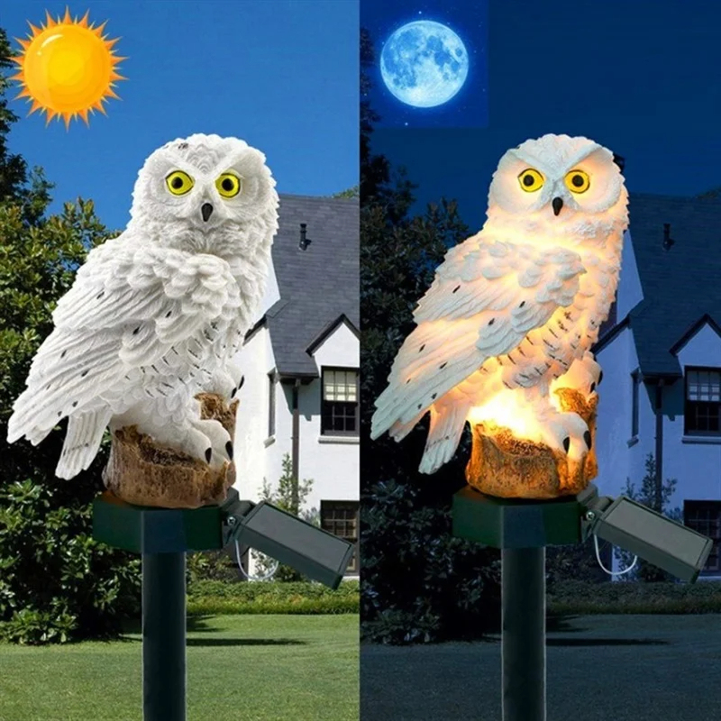 Solar Owl Statue Garden Light  - Bonsai Garden Ornaments recensie en prijs