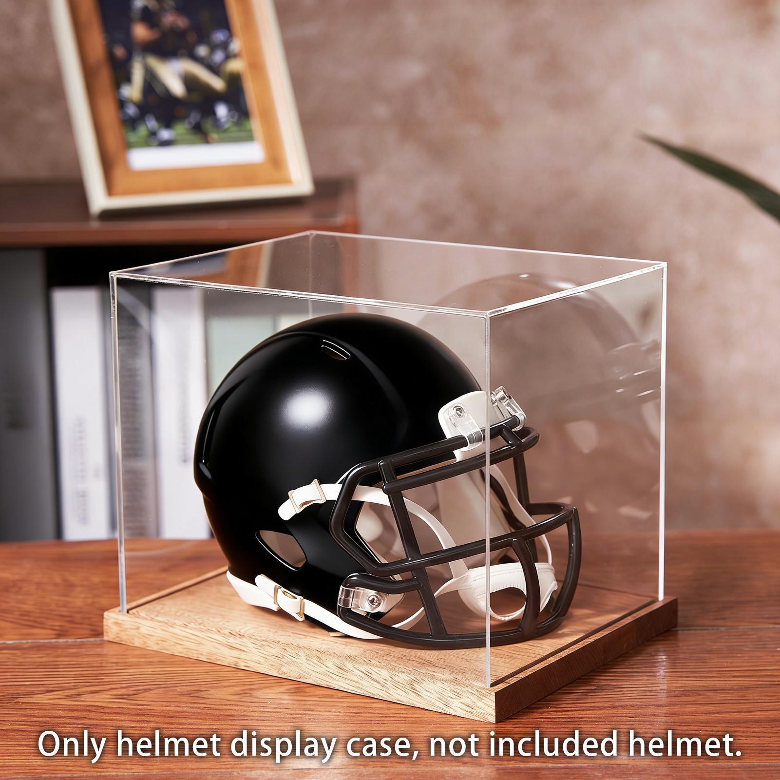 Voetbalhelmkoffer, transparant - Display Stand Wood recensie en prijs