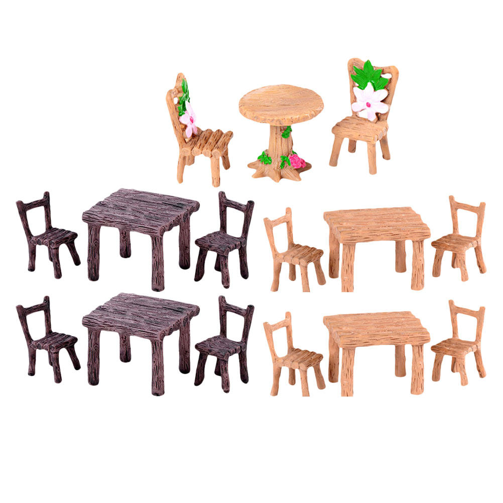 5 sets hars miniatuur stoel ta - Bonsai Garden Ornaments recensie en prijs